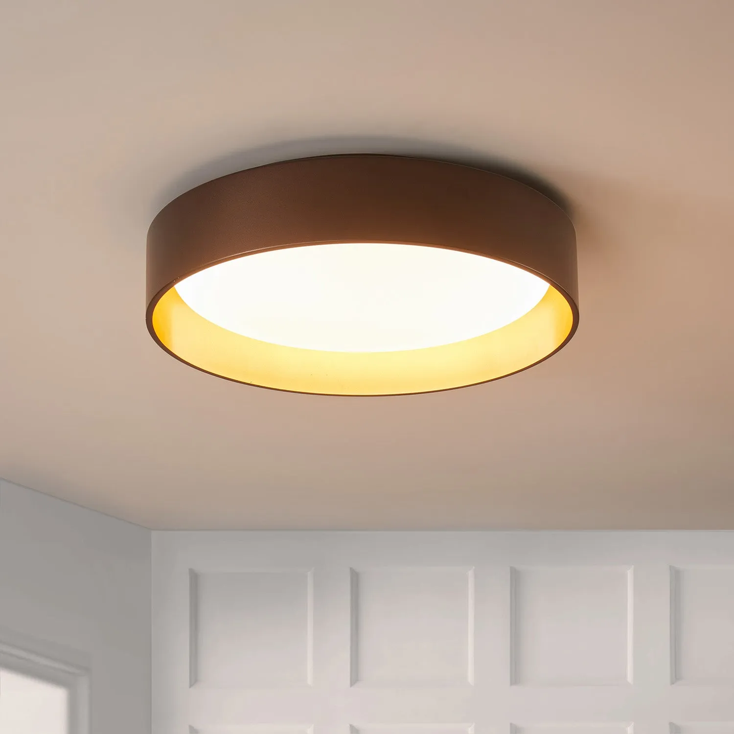 1-Light Acrylic Simple LED Flush Mount Lighting