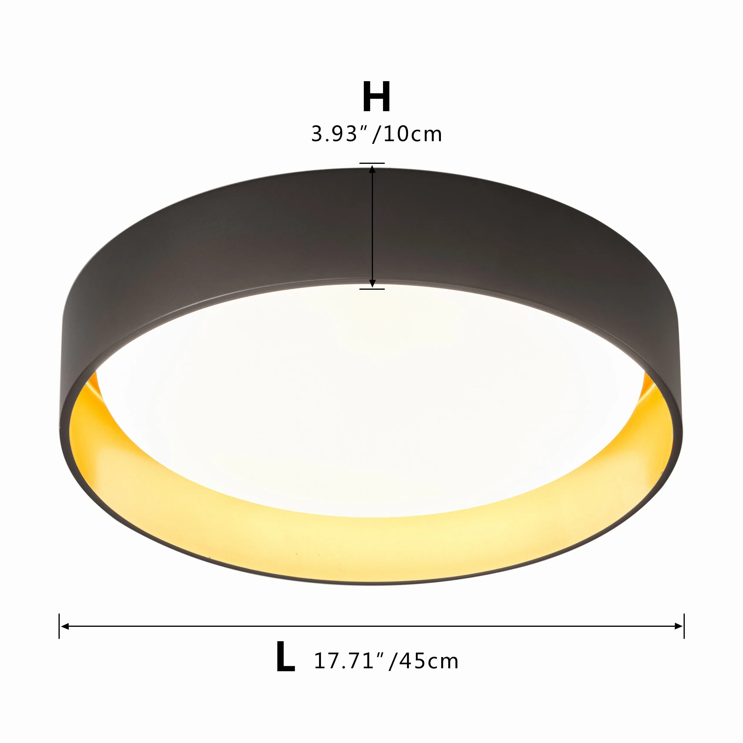 1-Light Acrylic Simple LED Flush Mount Lighting