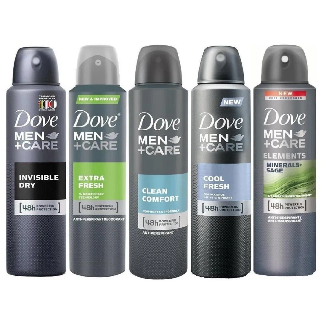 10-Pack: Dove Antiperspirant Spray Deodorant For Men