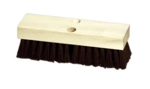 10" Deck scrub, brown polypropylene - pack of 12