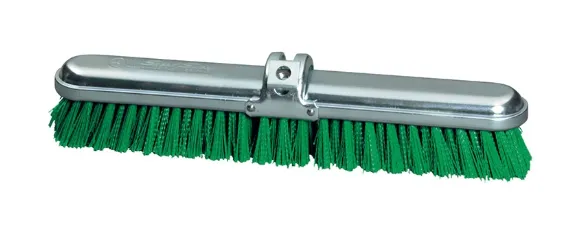 14" Deck scrub, stiff polypropylene, green - pack of 12