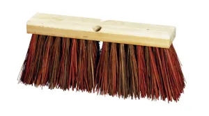 16" extra stiff palmyra street broom (handle sold separately) pack of 6