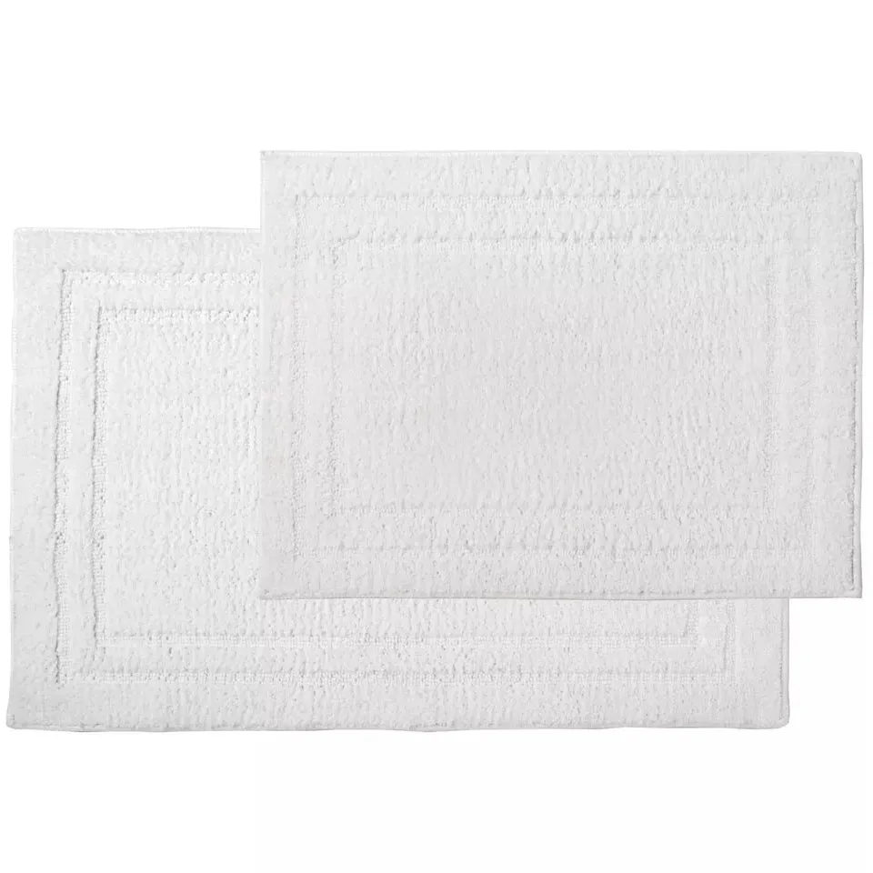 2-Piece: Bibb Home Microfiber Shag Bath Mat Set