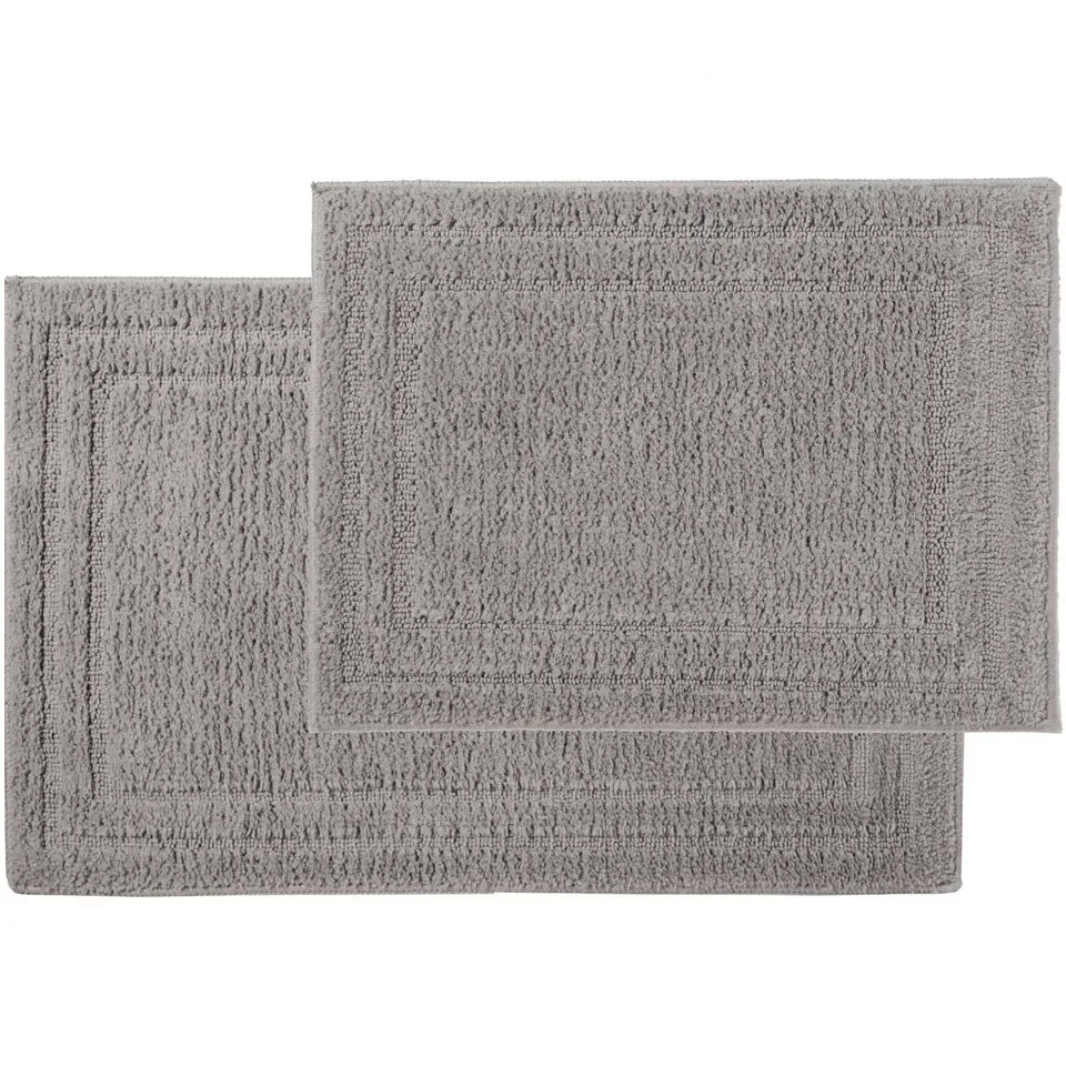 2-Piece: Bibb Home Microfiber Shag Bath Mat Set