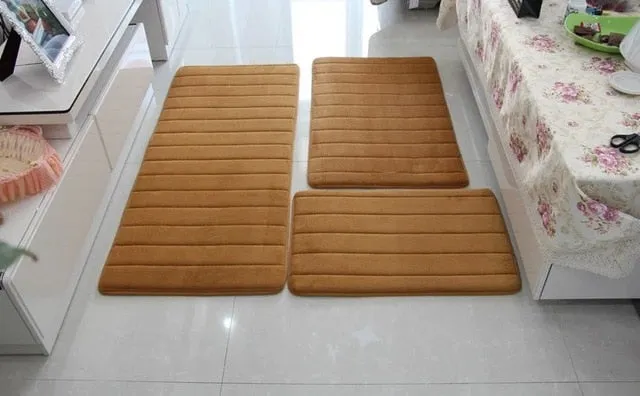 3Pcs/set Thicken Bath Mats Sets for Bathroom,Non-slip Bathroom Rug,Living Room Bedroom Door Mat Rugs Bedroom Carpet,tapis entree