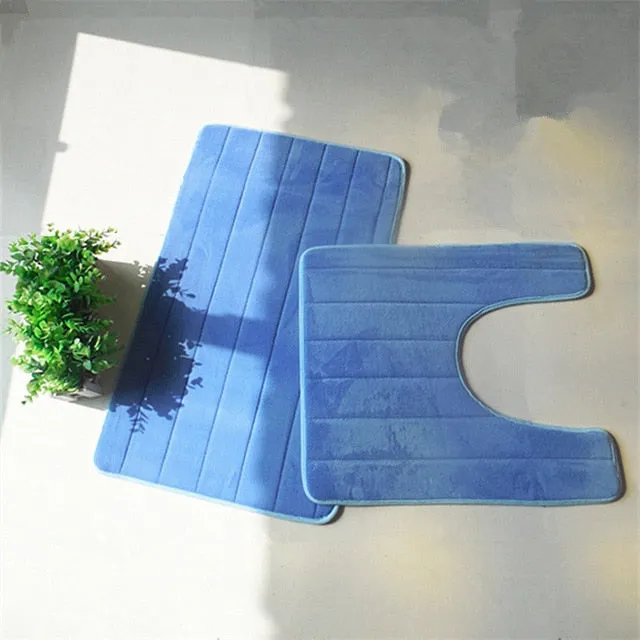 3Pcs/set Thicken Bath Mats Sets for Bathroom,Non-slip Bathroom Rug,Living Room Bedroom Door Mat Rugs Bedroom Carpet,tapis entree