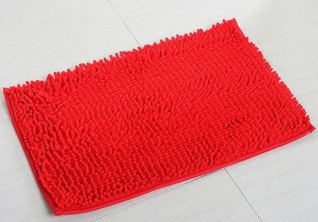 40*60CM Super Soft Bath Mat Microfiber Shag Bathroom Rugs Non Slip Absorbent Fast Drying Bathroom Carpet Shower Rug