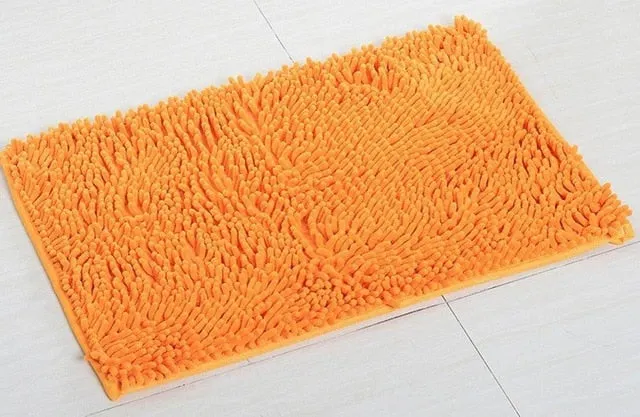 40*60CM Super Soft Bath Mat Microfiber Shag Bathroom Rugs Non Slip Absorbent Fast Drying Bathroom Carpet Shower Rug