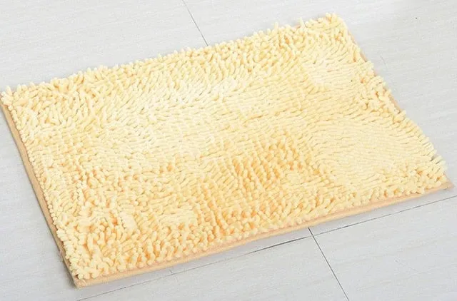 40*60CM Super Soft Bath Mat Microfiber Shag Bathroom Rugs Non Slip Absorbent Fast Drying Bathroom Carpet Shower Rug