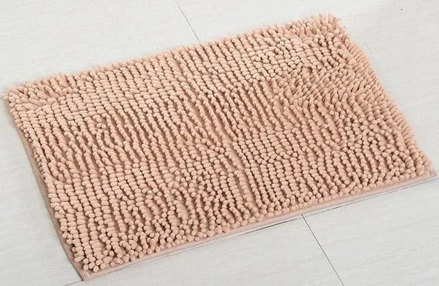 40*60CM Super Soft Bath Mat Microfiber Shag Bathroom Rugs Non Slip Absorbent Fast Drying Bathroom Carpet Shower Rug