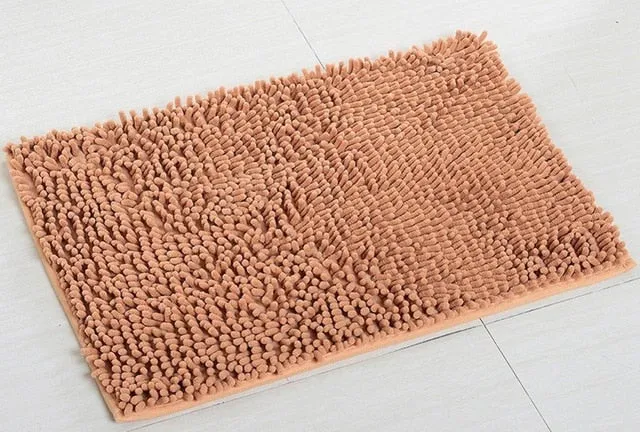 40*60CM Super Soft Bath Mat Microfiber Shag Bathroom Rugs Non Slip Absorbent Fast Drying Bathroom Carpet Shower Rug