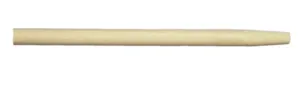 60" x 1-1/8" all wood tapered for street push brooms and wood deck scrubs - pack of 12