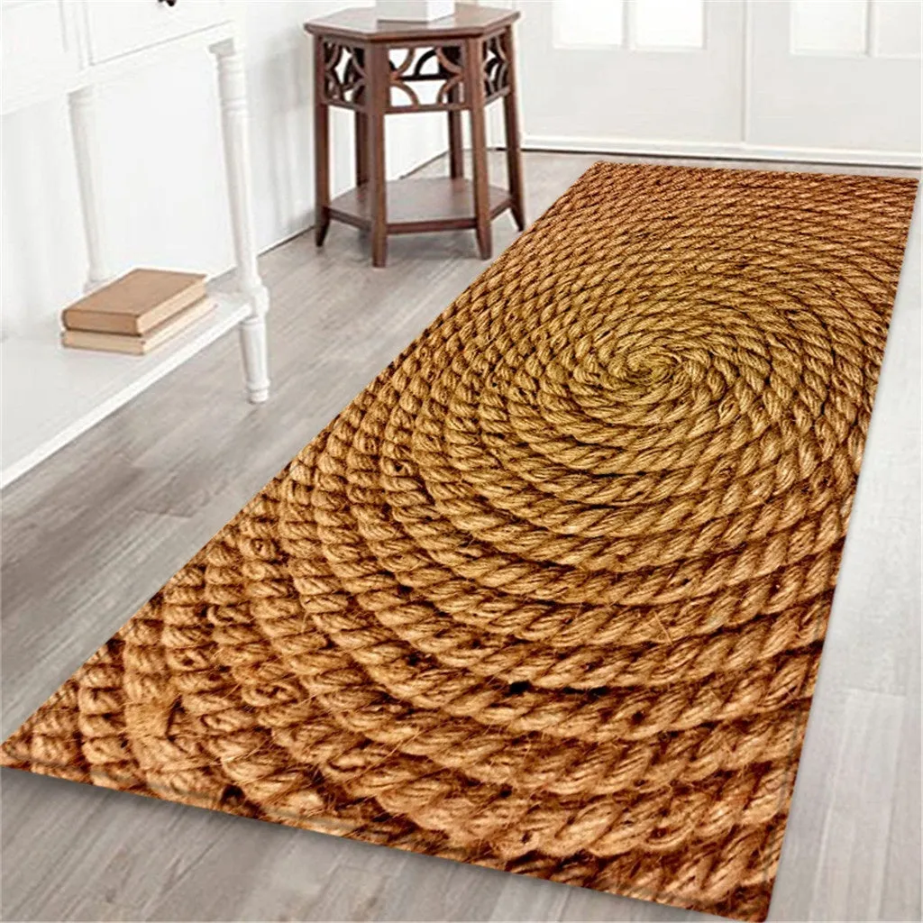 60X180 CM Carpet Hallway Doormat Anti - Slip Carpet Absorb Water Kitchen Mat,Tapis antidérapant de cuisine d'absorption de tapis de tapis de couloir de tapis de 60X180 cm