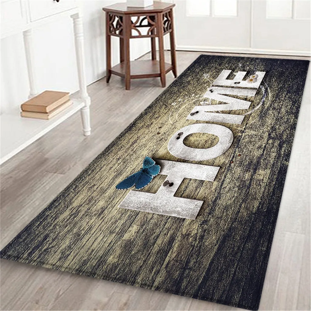 60X180 CM Carpet Hallway Doormat Anti - Slip Carpet Absorb Water Kitchen Mat,Tapis antidérapant de cuisine d'absorption de tapis de tapis de couloir de tapis de 60X180 cm