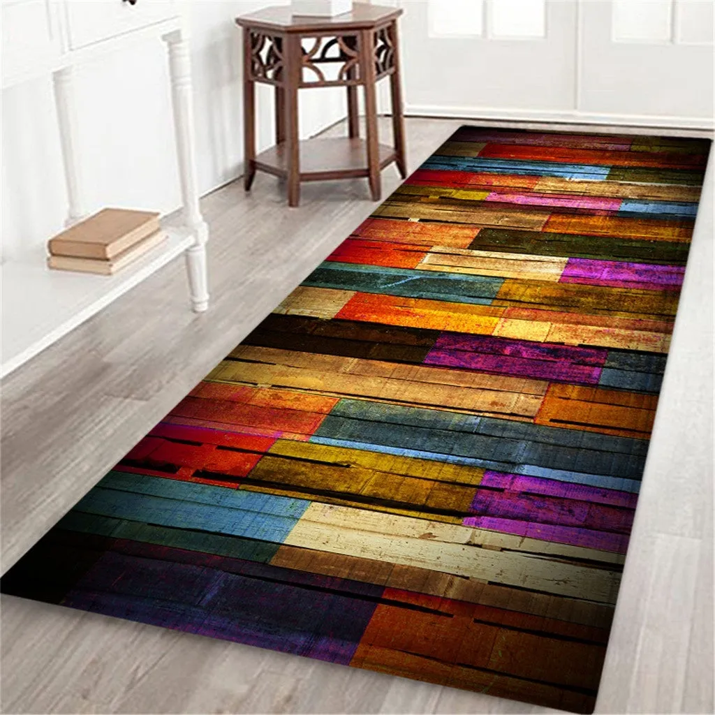 60X180 CM Carpet Hallway Doormat Anti - Slip Carpet Absorb Water Kitchen Mat,Tapis antidérapant de cuisine d'absorption de tapis de tapis de couloir de tapis de 60X180 cm