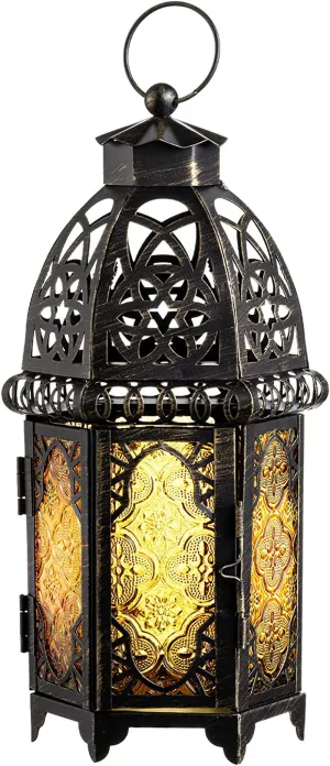 8 Inch Moroccan Style Christmas Hanging Lantern