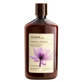 AHAVA MINERAL BOTANIC VELVET BODY LOTION LOTUS AND CHESTNUT 13.5 OZ