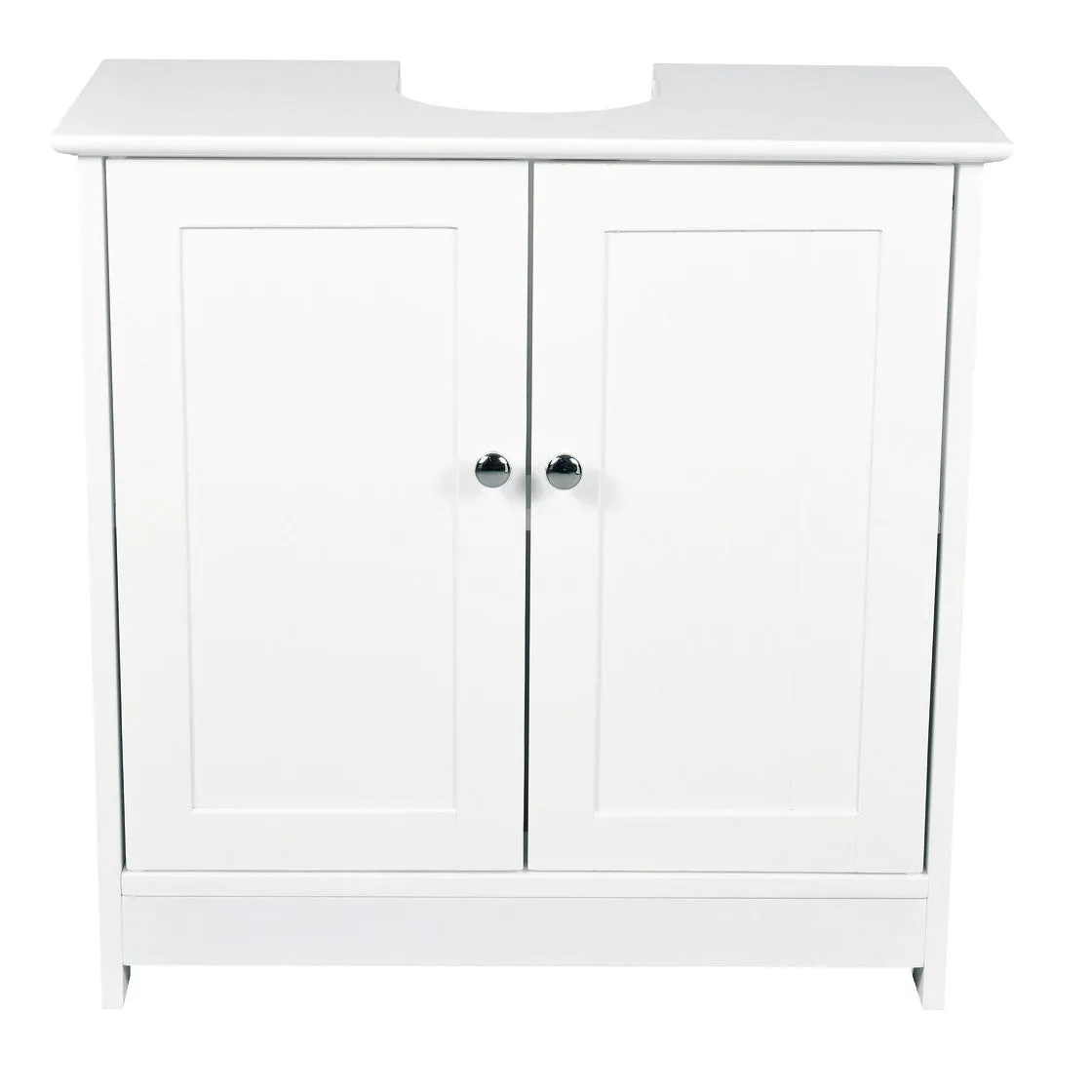 Alaska White Wooden 2 Doors Vanity Unit