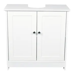 Alaska White Wooden 2 Doors Vanity Unit