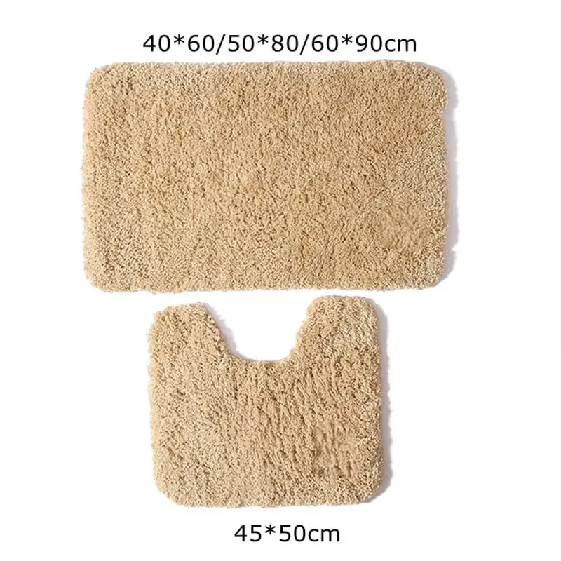 Anti-skid Bath  And Toilet Rugs Mat Set