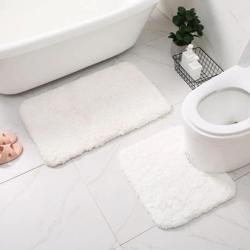 Anti-skid Bath  And Toilet Rugs Mat Set