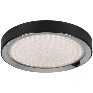 Belle 19 in. LED Flush Mount Light Selectable CCT Black finish