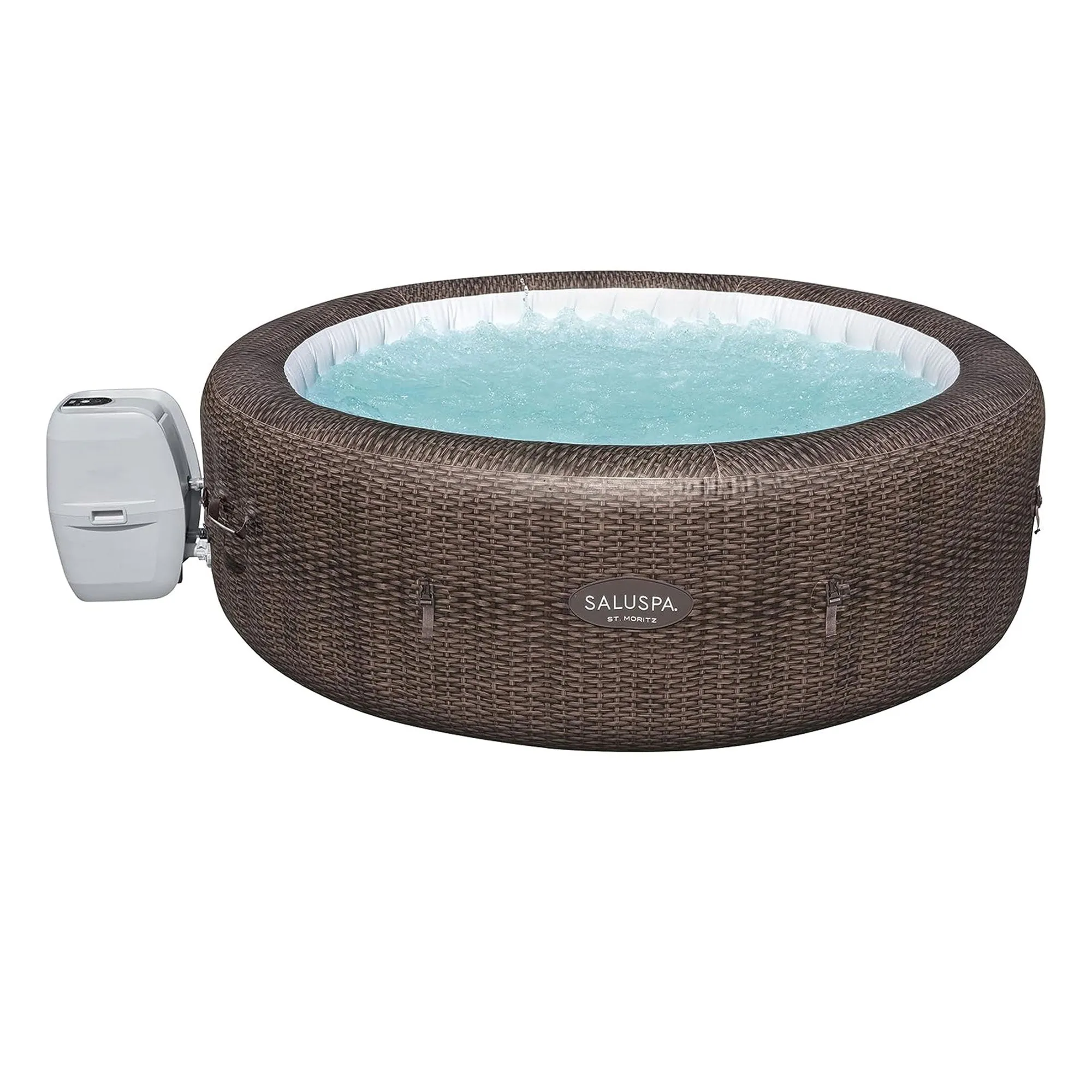 Bestway SaluSpa St Moritz Hot Tub w/ Set of 2 Spa Seat & 2 Headrest Pillows