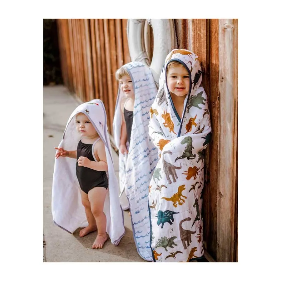 Big Kids Hooded Towel – Dino Friends