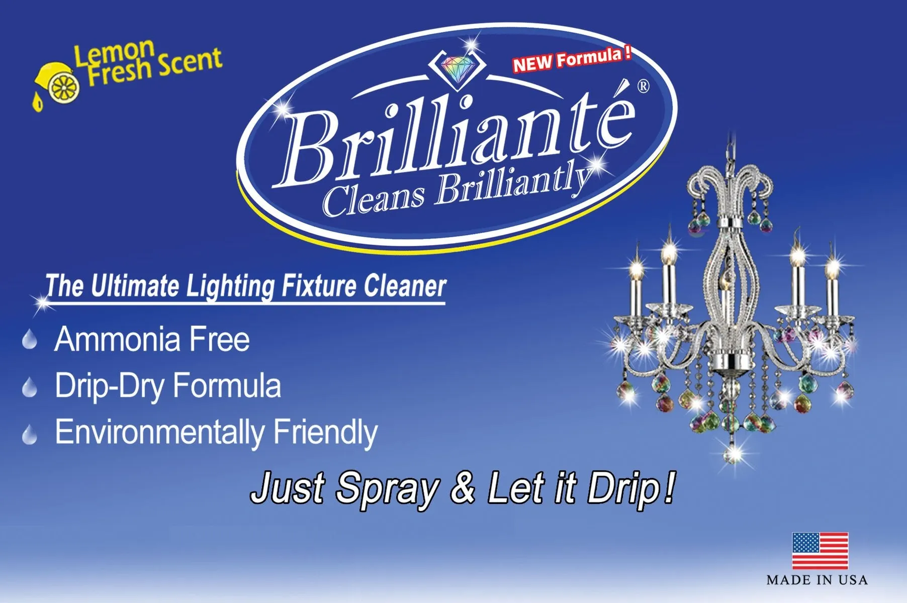 Brilliante Crystal Chandelier Cleaner Gallon Refill