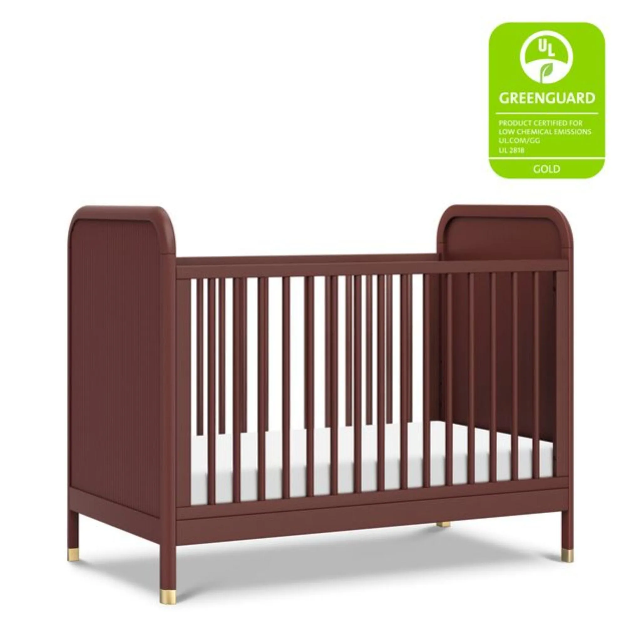 Brimsley Tambour 3-in-1 Convertible Crib | Crimson