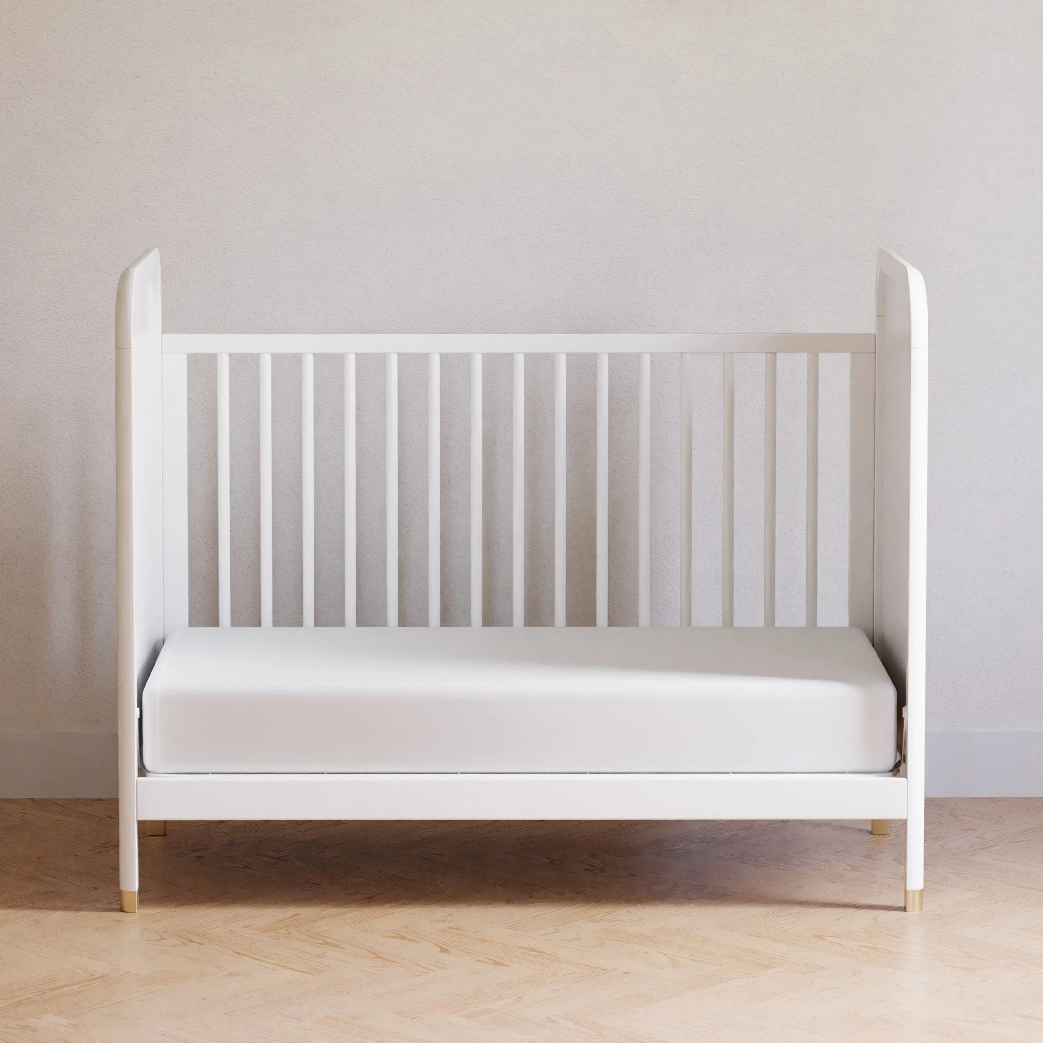 Brimsley Tambour 3-in-1 Convertible Crib | Warm White