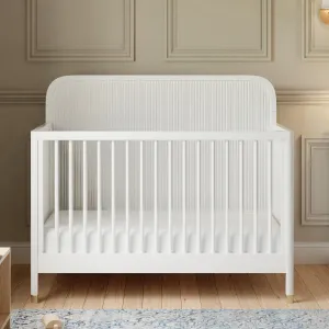 Brimsley Tambour 4-in-1 Convertible Crib | Warm White