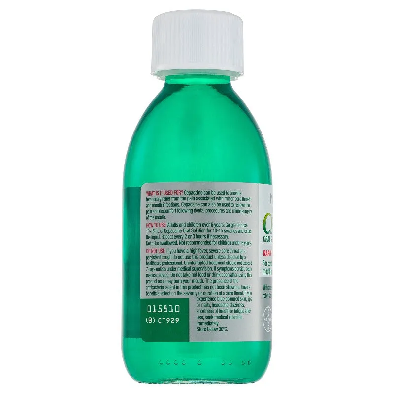 Cepacaine Mouthwash Liquid 200ml