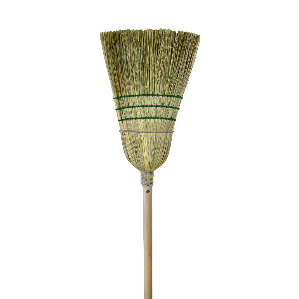 Corn Broom - Globe Industrial, 1 Wire 3 String, 4001