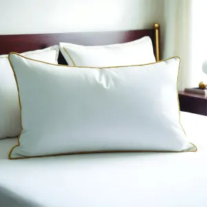 Cotton Home Downproof Gold Cord Pillow