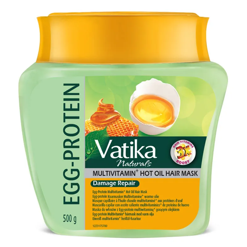 Dabur Vatika Naturals Egg Protein Hair Mask Multivitamin 500g