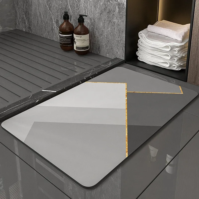 Diatomite Absorbent Non-slip Bath Mat