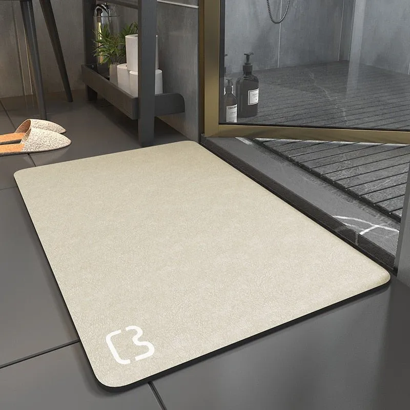 Diatomite Absorbent Non-slip Bath Mat