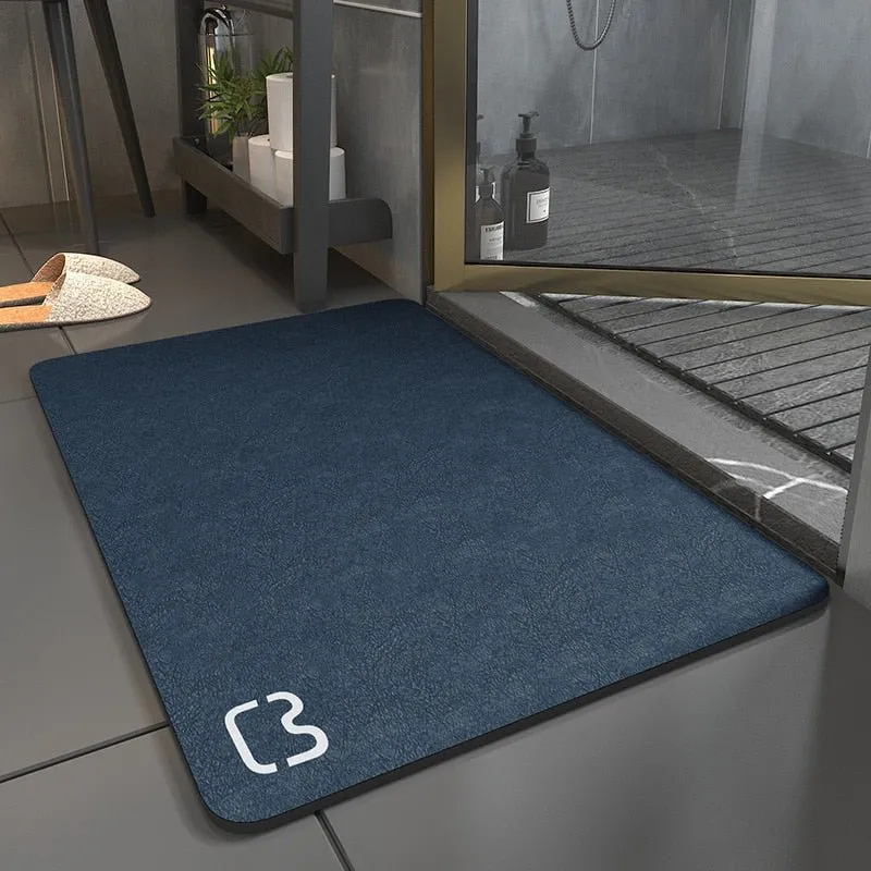 Diatomite Absorbent Non-slip Bath Mat