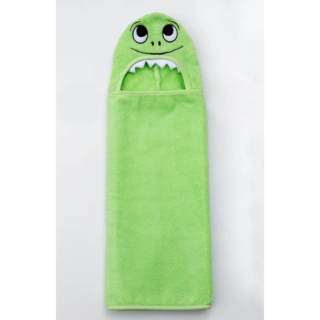 Dino Hooded Cotton Turkish Towel: Baby