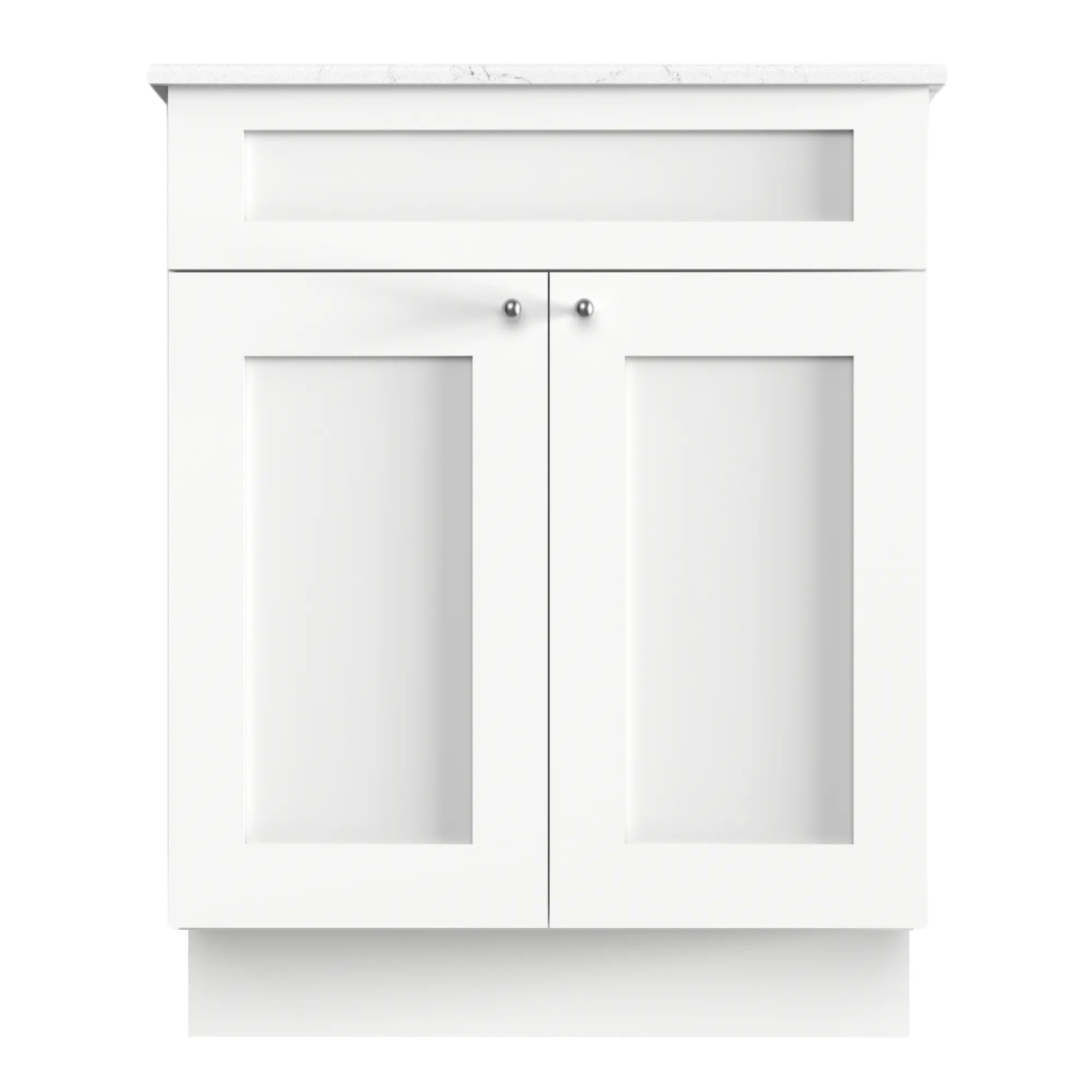 Disar 30 Inch Bathroom Vanity White Single Sink