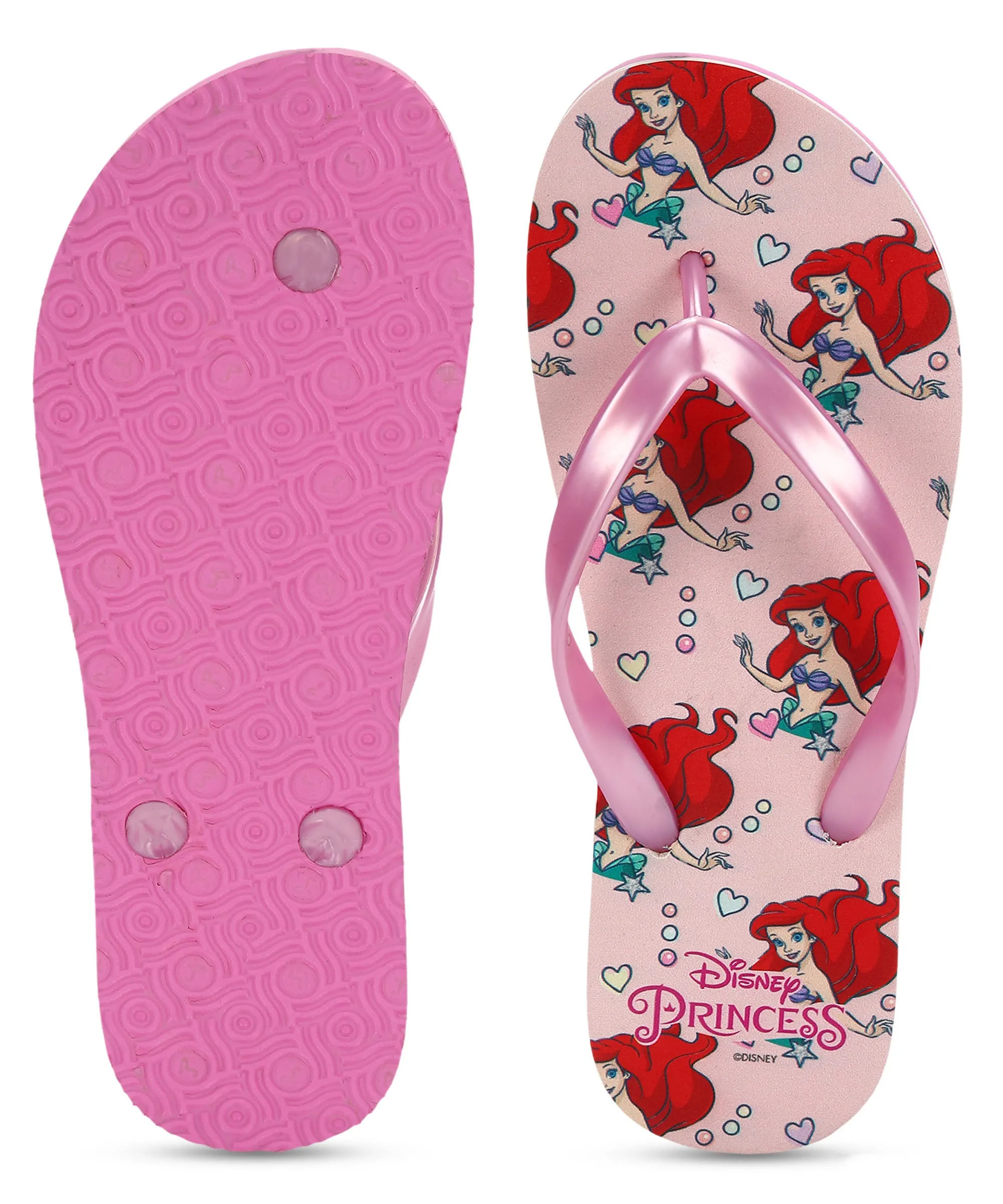 Disney Ariel HWDK3739L Women's Slippers | Stylish Comfortable Slippers with Cushioned Footbed for Comfort Fit | Perfect for Everyday Use I Pink