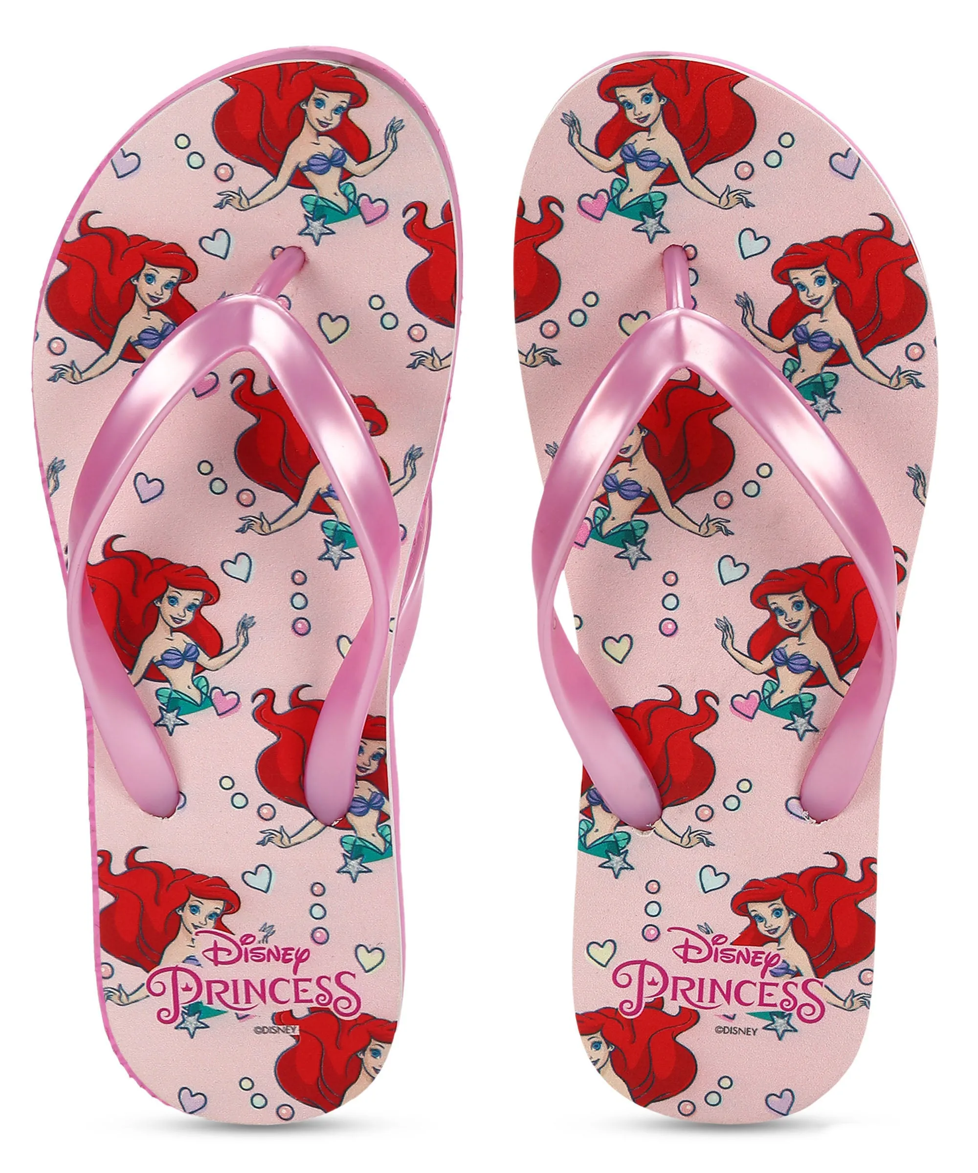 Disney Ariel HWDK3739L Women's Slippers | Stylish Comfortable Slippers with Cushioned Footbed for Comfort Fit | Perfect for Everyday Use I Pink