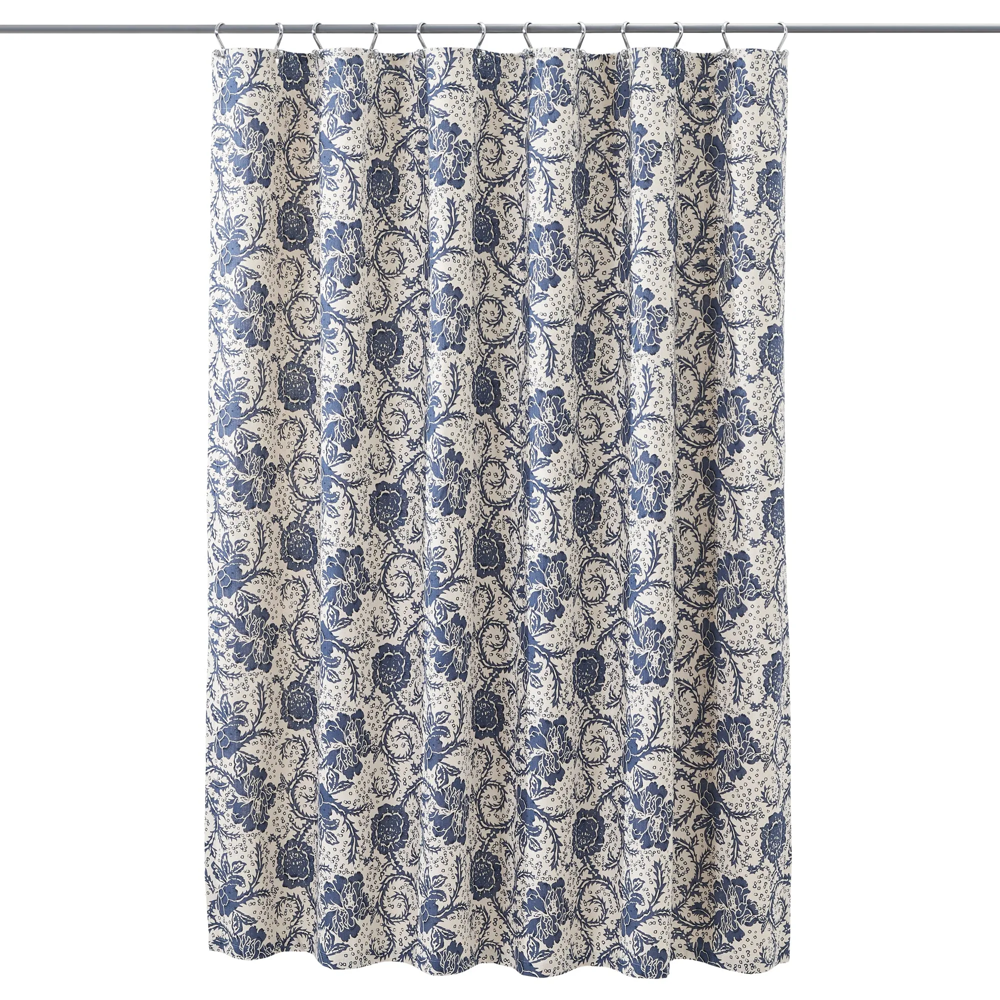 Dorset Navy Floral Shower Curtain 72x72