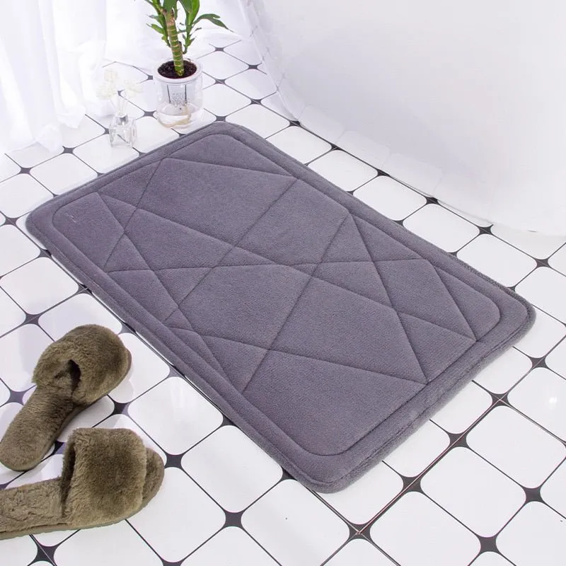 Embossed Cobblestone Bathroom Bath Mat