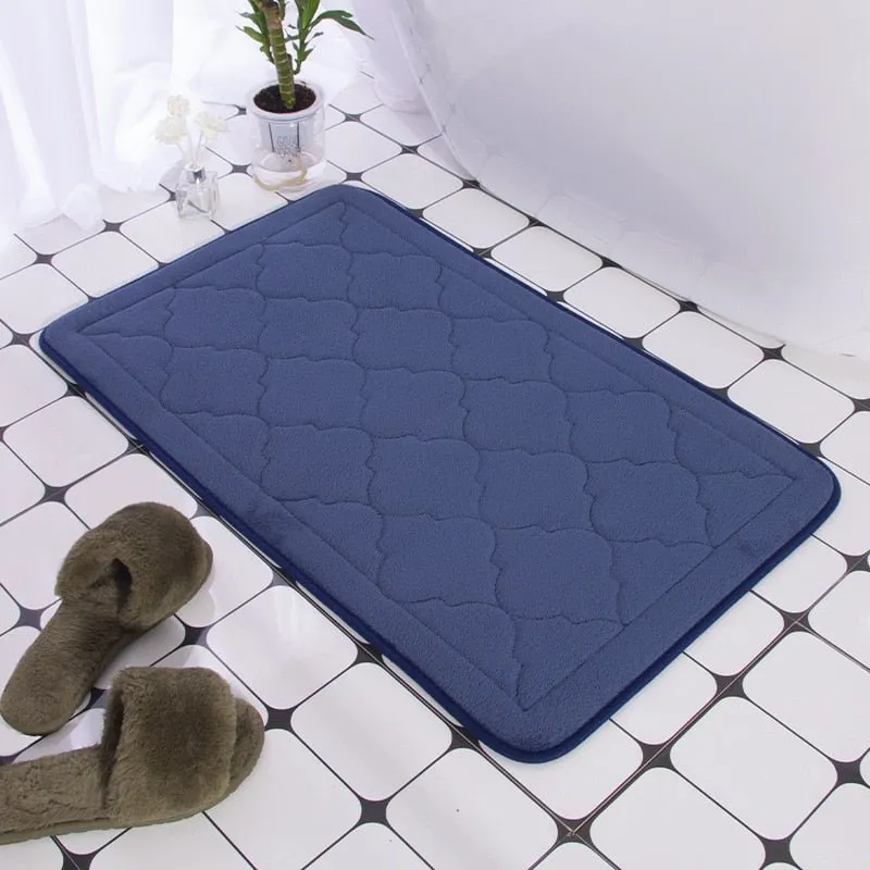 Embossed Cobblestone Bathroom Bath Mat