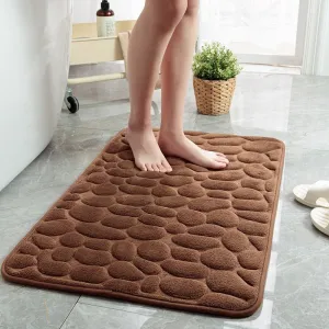 Embossed Cobblestone Bathroom Bath Mat