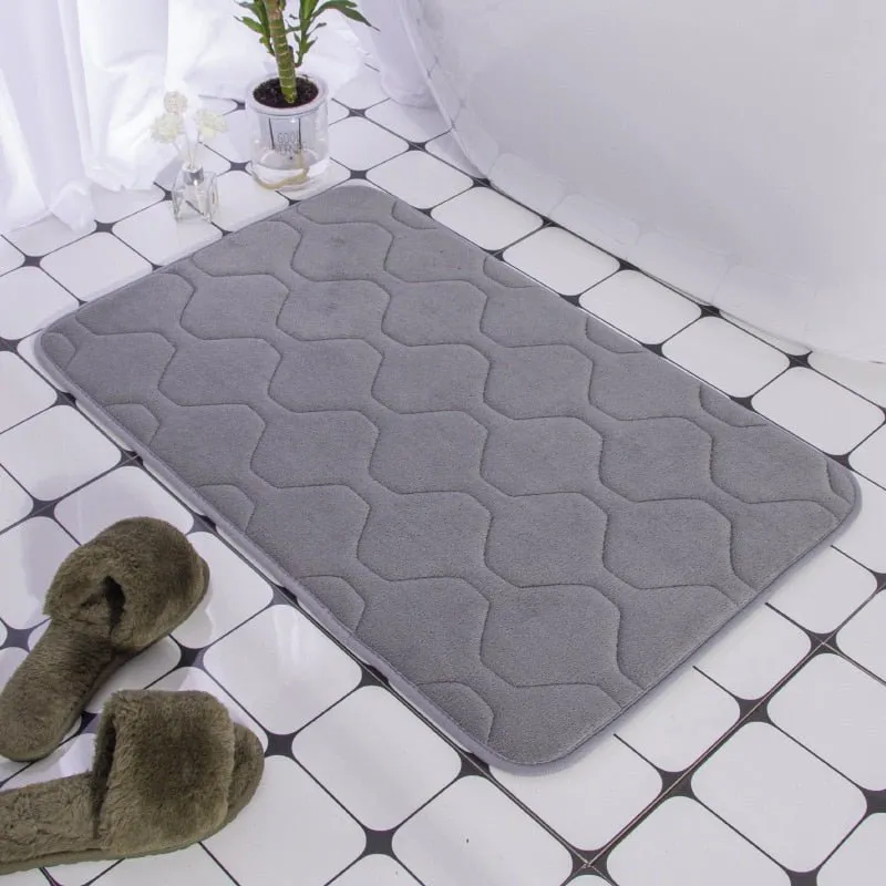 Embossed Cobblestone Bathroom Bath Mat