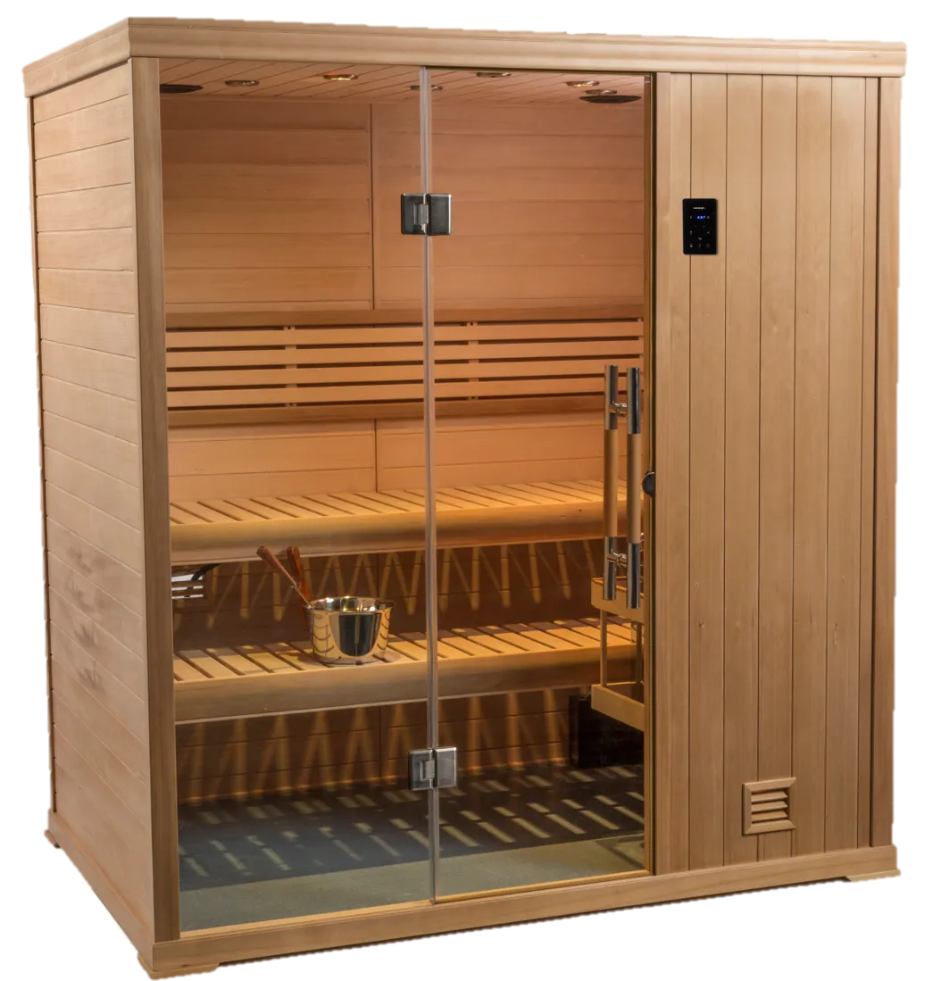 Finnleo Hallmark 4' x 6' Finnish Sauna Bluetooth stereo & WIFI 240 volt