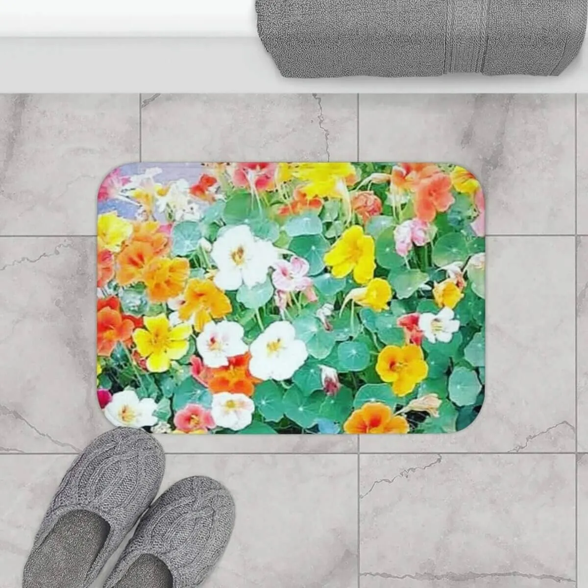 Garden Bathmat- Nasturtium Collection